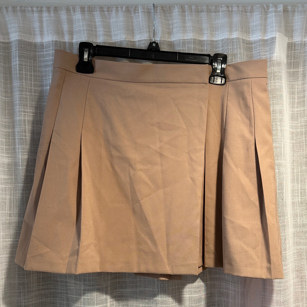 Asos Tan Wrap Mini Skirt. Nwot.